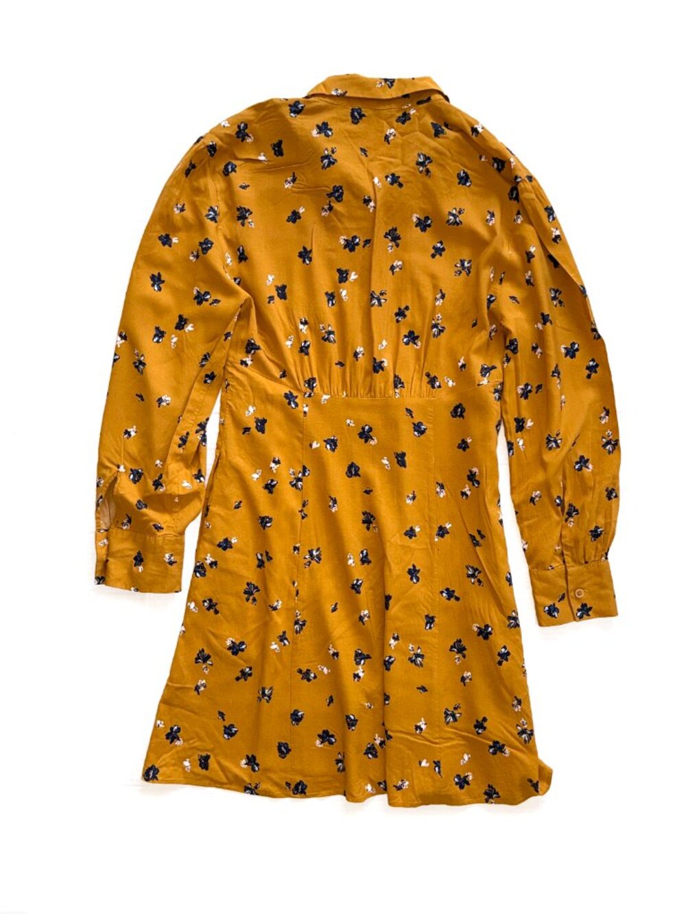 Uniqlo Floral Button Front Shirt Dress - Picture 6 of 8